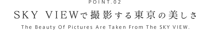 POINT.02 SKY VIEWで撮影する東京の美しさ