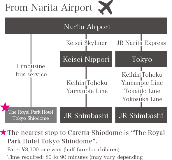 from narita airport